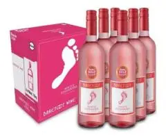 Barefoot White Zinfandel – Fruity & Refreshing Californian Rosé (75cl Bottle)