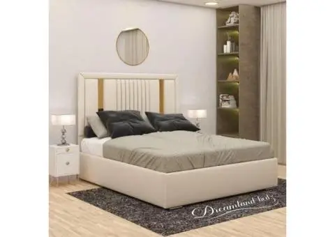 2025 California golden stripe bed with lines (optional ottoman storage) - 1/5