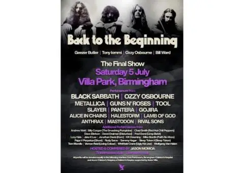 Back to the Beginning concert