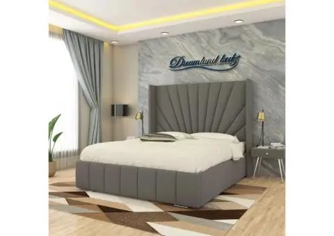 2025 Tokyo sunrise wingback bed frame with ( ottoman optional storage ) - 1/5