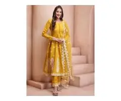 Shop Yellow Salwar Suit for Women at Mirraw