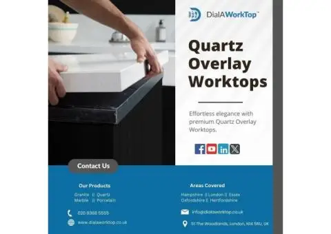 Quartz Overlay Worktops | 020 8368 5555 | DialAWorkTop