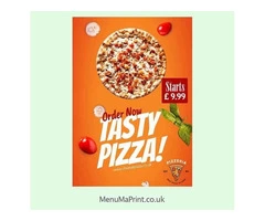 A4 Poster Printing | Food Advertisement Posters UK | MenuMa