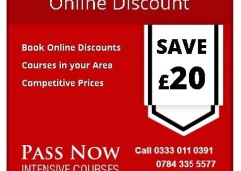 Driving courses offered by Pass Now are affordable!