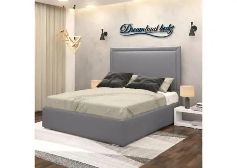 Alexis Luxuries Upholstered Bed Frame With Optional Ottoman Storage - 1/7