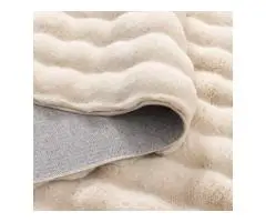 Amelie Plush Washable Round Rug Beige
