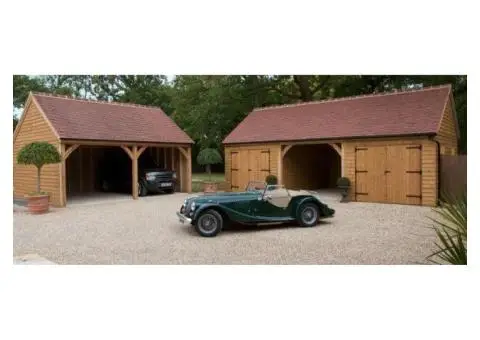 Five-bay Wooden Garages British Timber Buildings