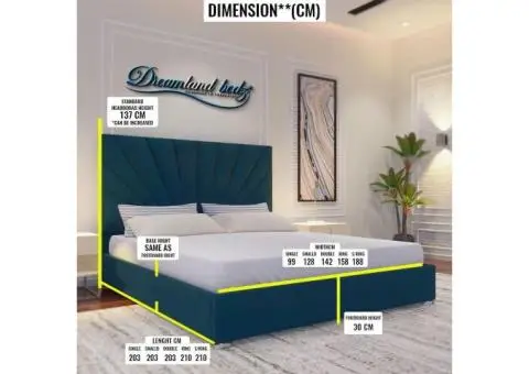 Luxury Sunrise Upholstered bed - 2/5