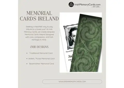 Memorial Cards Ireland - Irish Memory Cards