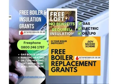 BOILER - GAS , ELECTRIC, OIL - FREE HEATING UPGRADES