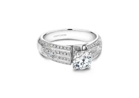 18k rose gold 1.00ct round brilliant engagement ring