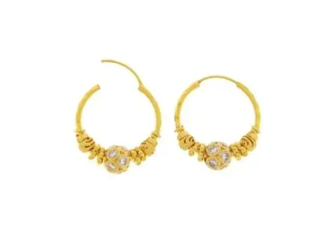 22ct Gold Traditional Small Hoop Earrings