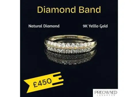 Buy Pre-Owned Diamond Band Ring – Luxury Jewellery UK | Preowned Luxuries