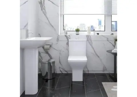 Venice Ceramic Close Coupled Toilet - White - 2/2
