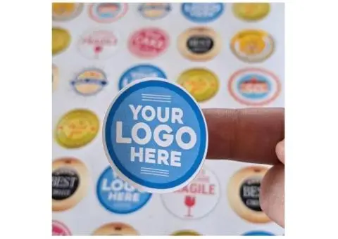 Shop Circle Round Custom Print Labels Online