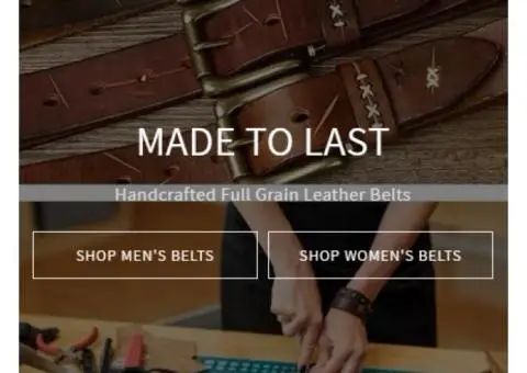 Enjoy 10% off sitewide at RusticBelts