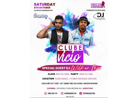 Clube Vicio - Kizomba Party & Dance Classes Every Saturday Night!