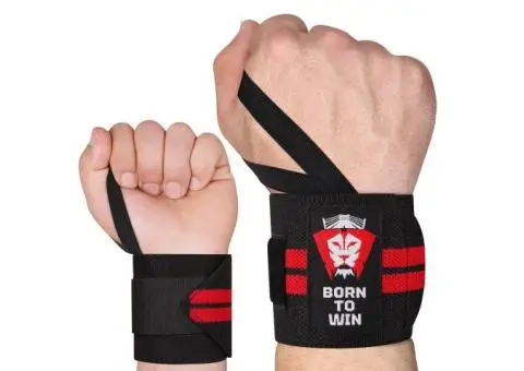 Born To Win Weight Lifting Wrist Wraps - 4/5