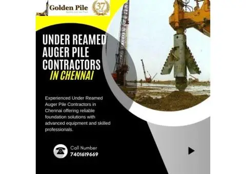 Under Reamed Auger Pile Contractors