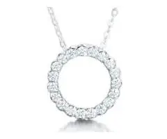Elegant Circle Pendant Necklaces – labmadediamonds