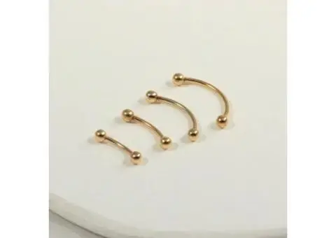 Stylish Curved Barbells for Everyday Piercings - 2/2