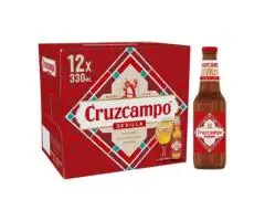 Experience the Taste of Sevilla with Cruzcampo Lager – 12 x 330ml Bottles