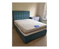 Brand new bed box and mattress +box spring +Metal frame !!! Cash On Delivery(SM)