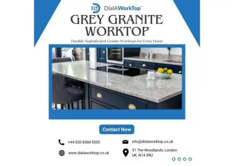 Grey Granite Worktop | +44 0208 368 5555 | DialAWorkTop