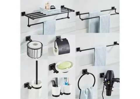 Black Antique Copper Bathroom Wall Mounted Accessory Set BA0477