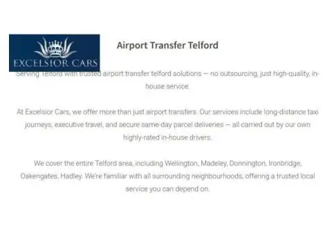Airport Transfer Telford