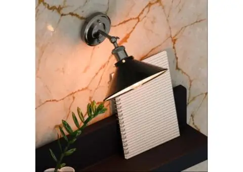 Metal Black Adjustable Arms Wall Lights Fittings Sconce Lamp - 3/6