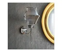 Glass Wall Lamp Chrome Plating Wall Light