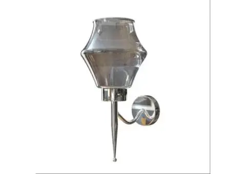 Glass Wall Lamp Chrome Plating Wall Light - 3/3