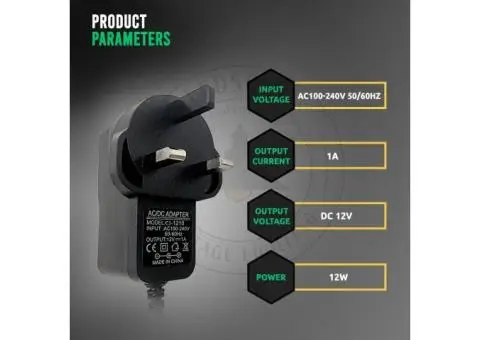 Universal Regulated Power Adapters_AC 100-240V to DC 12W 1A - 2/7