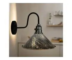 Vintage Shade Metal Retro Copper Colour Wall Light with switch Holder