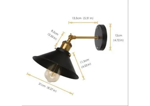 Black Wall Lights Wall Mounted Lamps & Sconces - 4/5