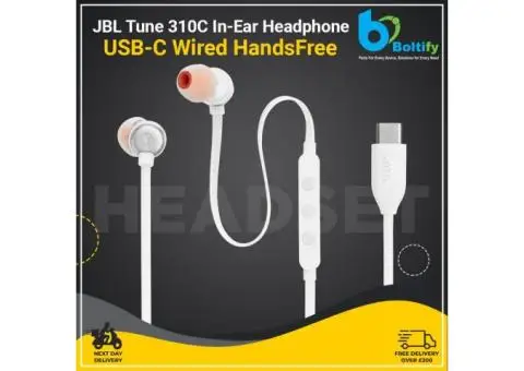 Buy Bulk JBL Tune 310C in-Ear USB-C Wired Handsfree UK | Boltify Limited  T/A iShine