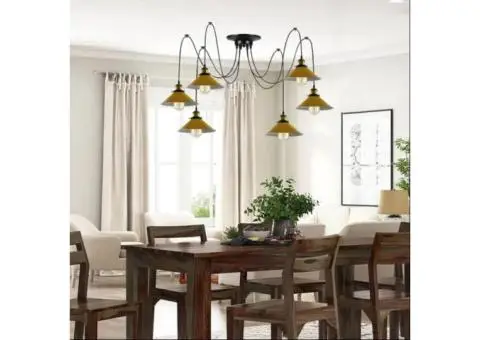 Modern spider Braided Pendant Clusters of Hanging Ceiling lamp Lighting - 1/4