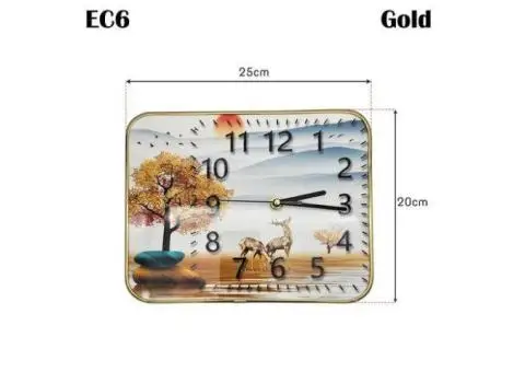 20Cm x 25Cm Wall art deco wall clocks London Porcelain Painting Clock - 2/6