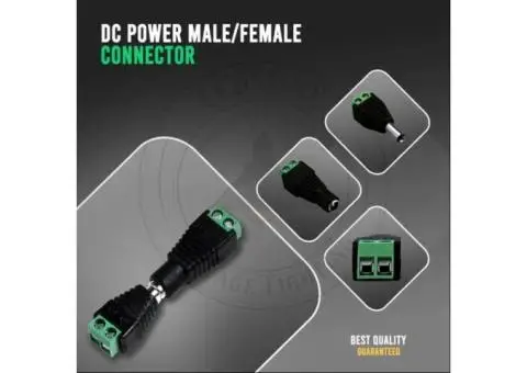 DC Power Connector Female Jack Connector Plug Adapter - 4/6