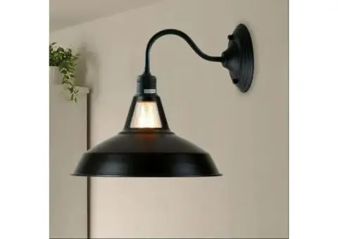 Vintage Retro Industrial Black Wall Lights Indoor Wall Sconce - 2/4