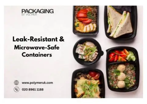 Leak-Resistant & Microwave-Safe Containers for Catering Needs