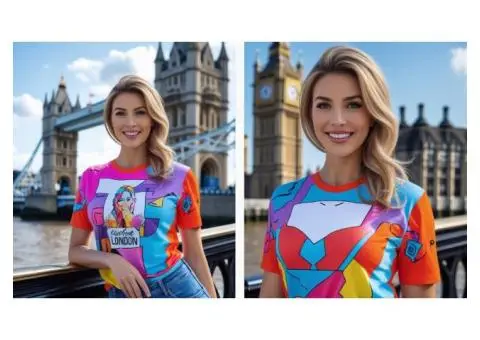 Exact Print’s Personalised T Shirts London Blaze Capital Glow