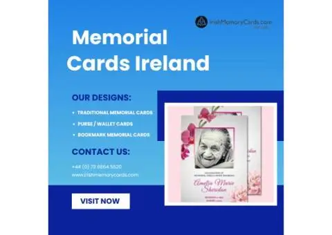 Memorial Cards Ireland - Irish Memory Cards