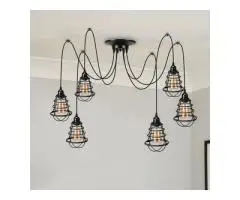 Transform Your Space with Modern Industrial Spider Pendant Lights – Stylish & Adjustable!