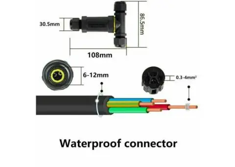 Waterproof Electrical Junction Box Cable Connector Wire IP68 UK - 4/5