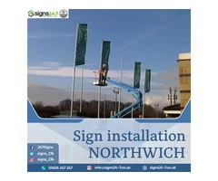 Sign installation Northwich