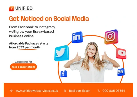 Affordable Social Media Marketing in Essex by Unified Web Services