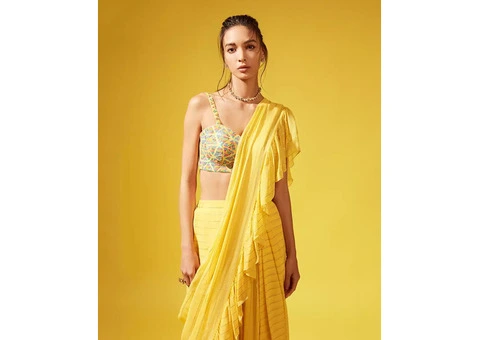 Browse Haldi Ceremony Dresses for Men & Women – Only at Muzai - 4/5