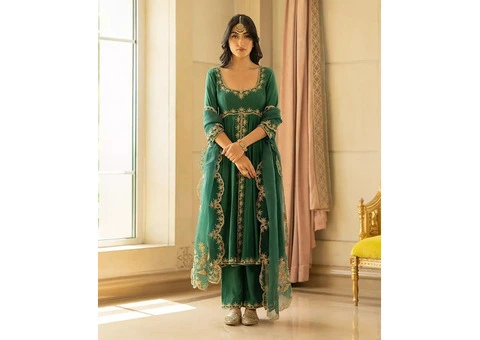 Buy Designer Anarkali Gowns Online – Luxury Fashion at Muzai - 2/4